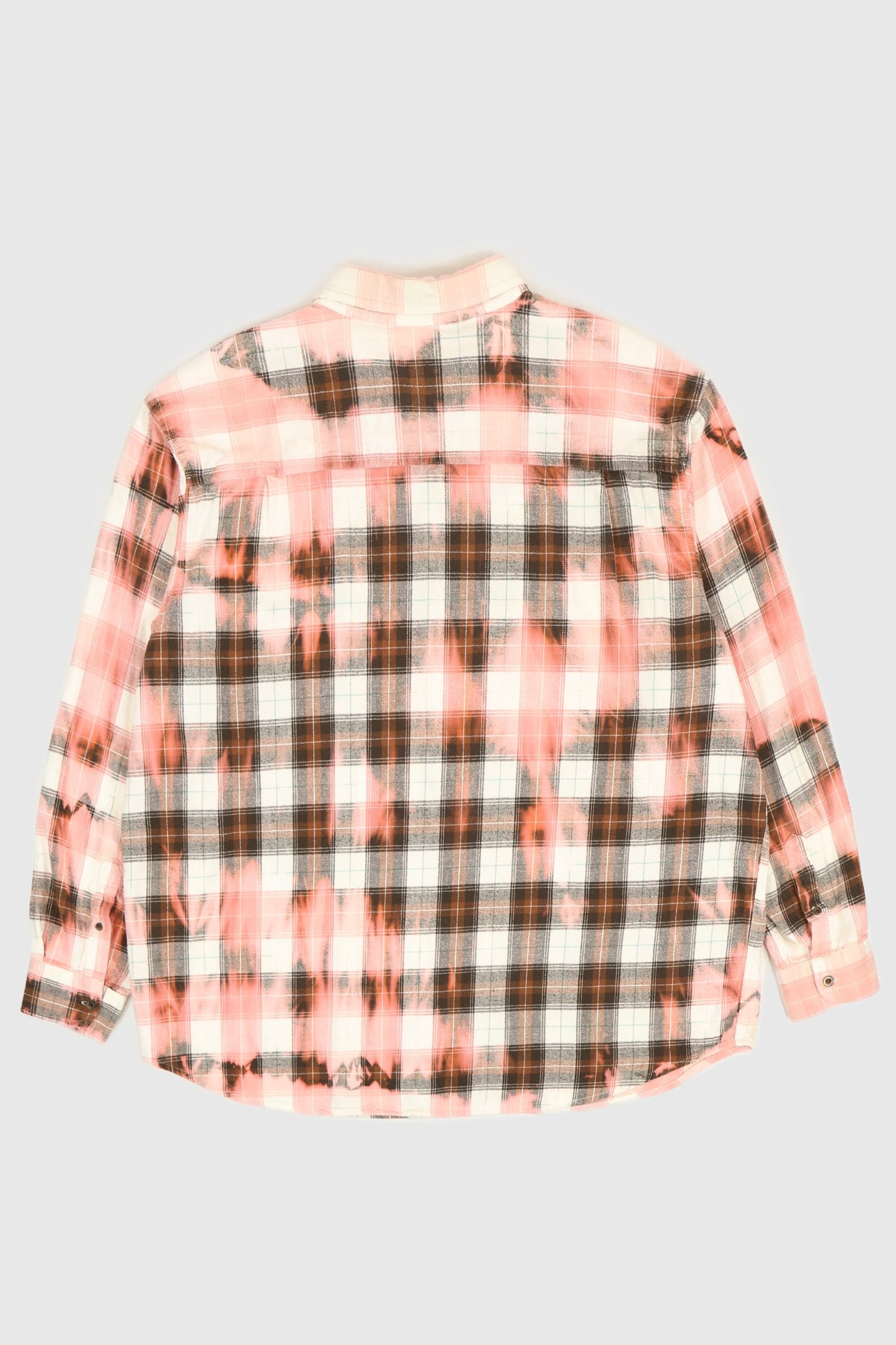 Bleached Flannel Button Down Shirt Image 4