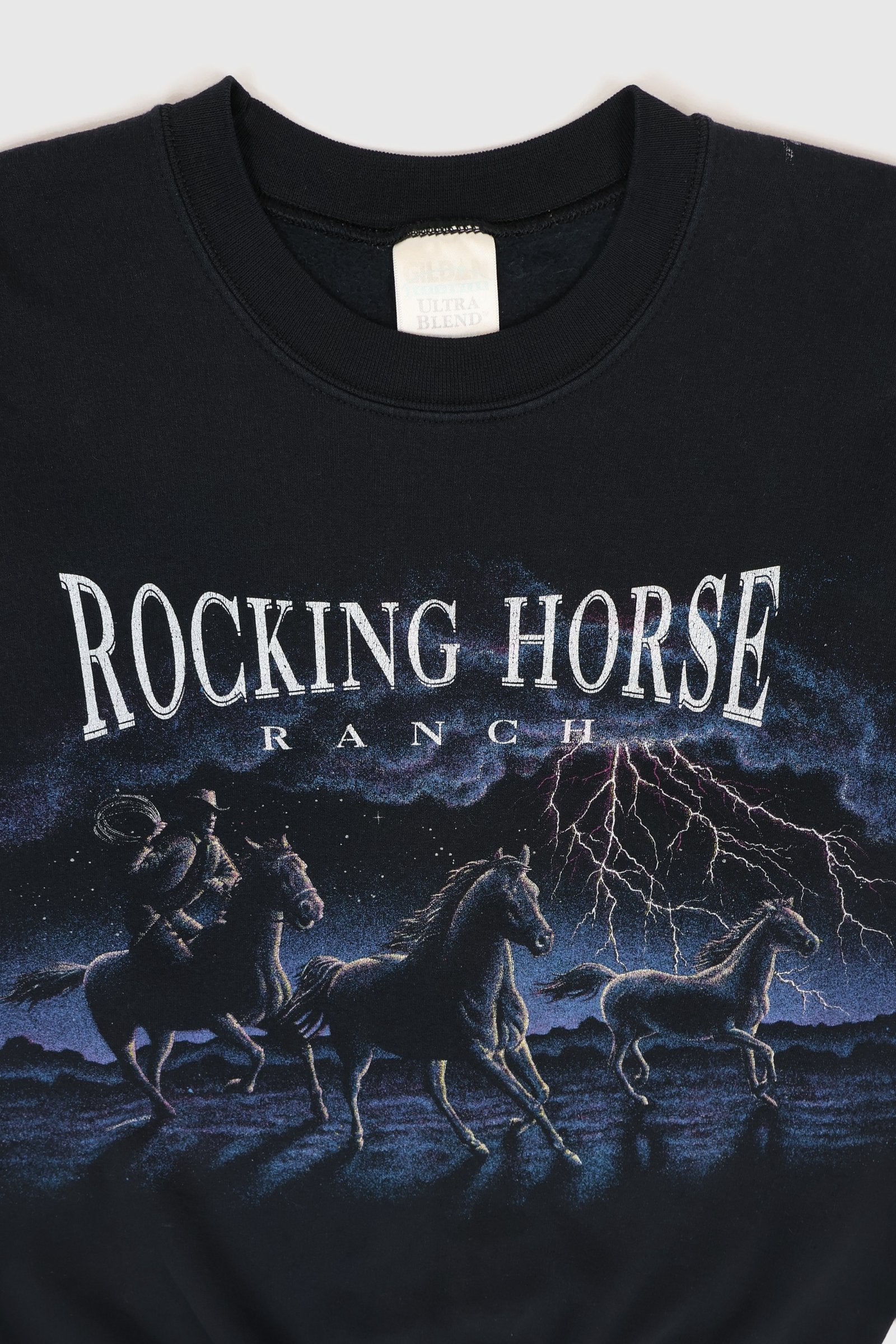 Vintage Rocking Horse Ranch Crewneck Image 1