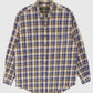 Vintage Blue Plaid Button Down Shirt Image 0