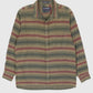 Vintage Green Striped Button Down Shirt Image 0