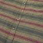 Vintage Green Striped Button Down Shirt Image 3