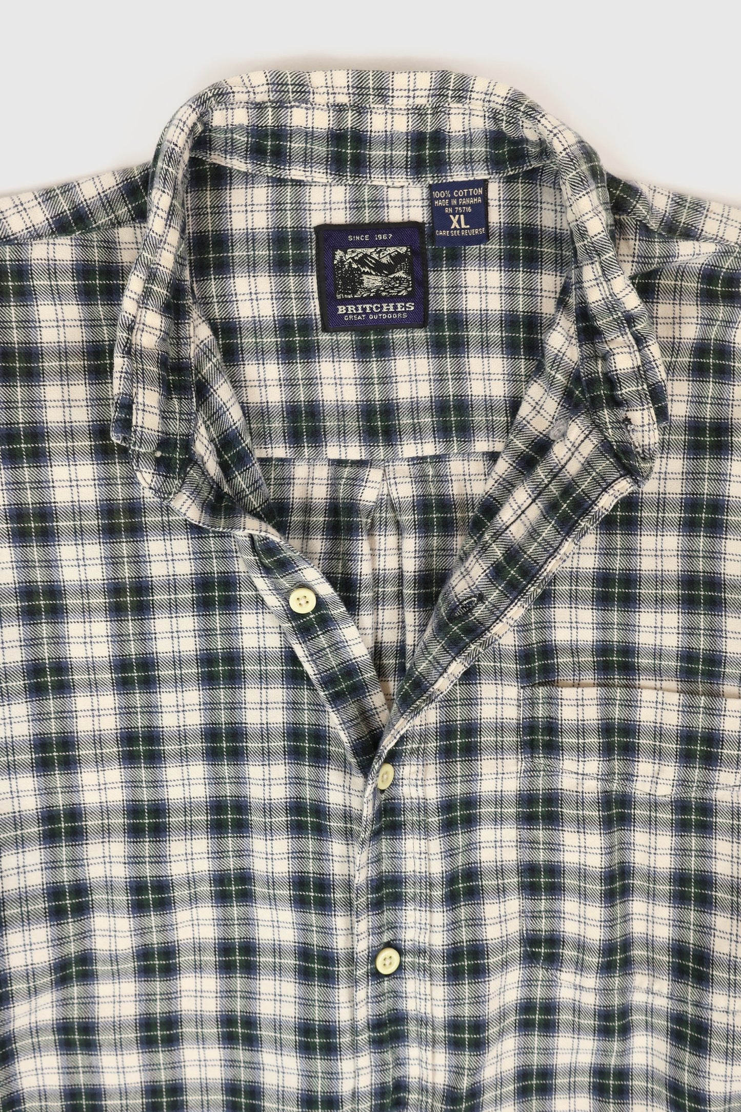 Vintage Plaid Button Down Shirt Image 2