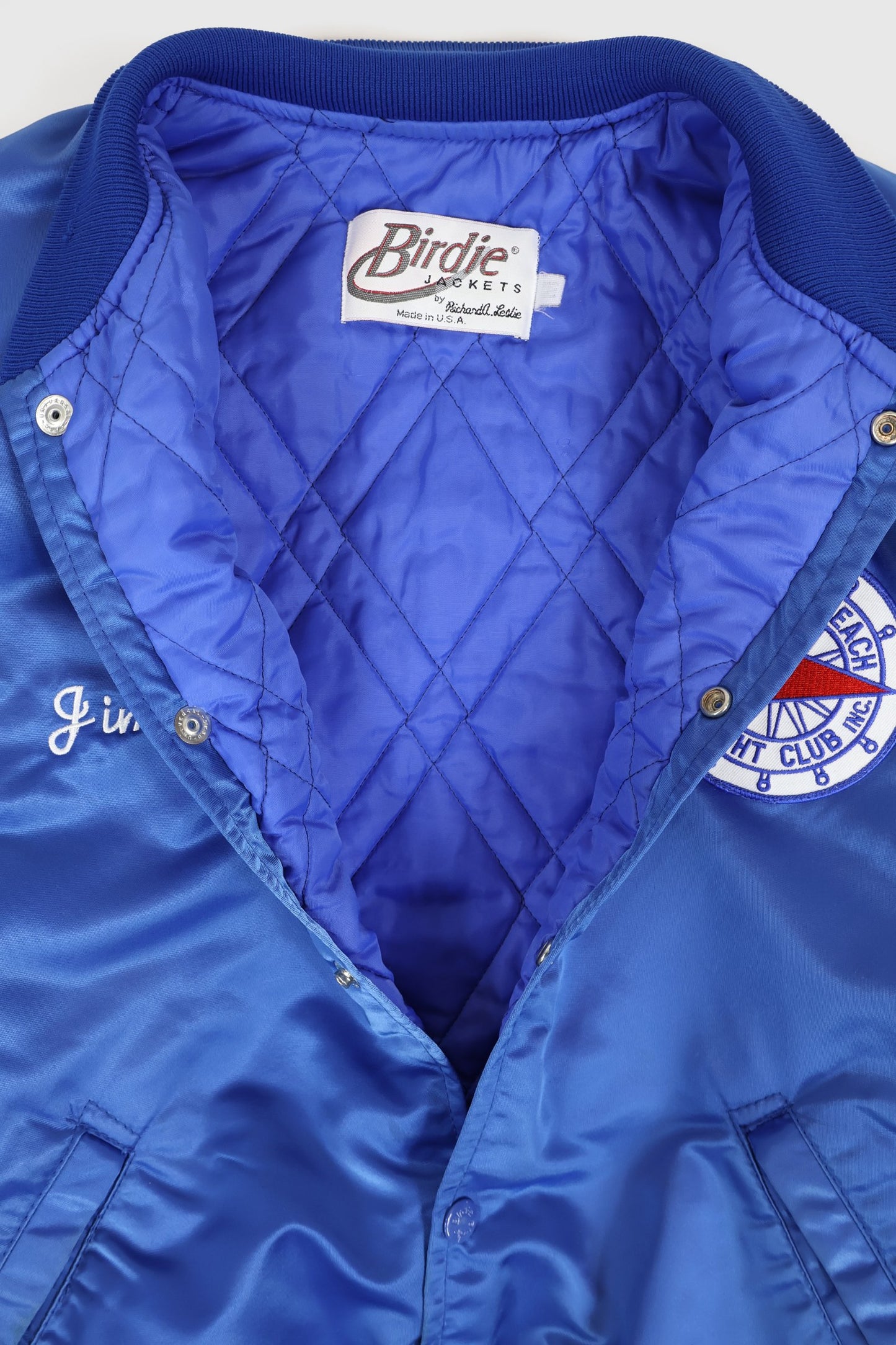 Vintage Mastic Beach Yacht Club Snap-Button Jacket Image 2