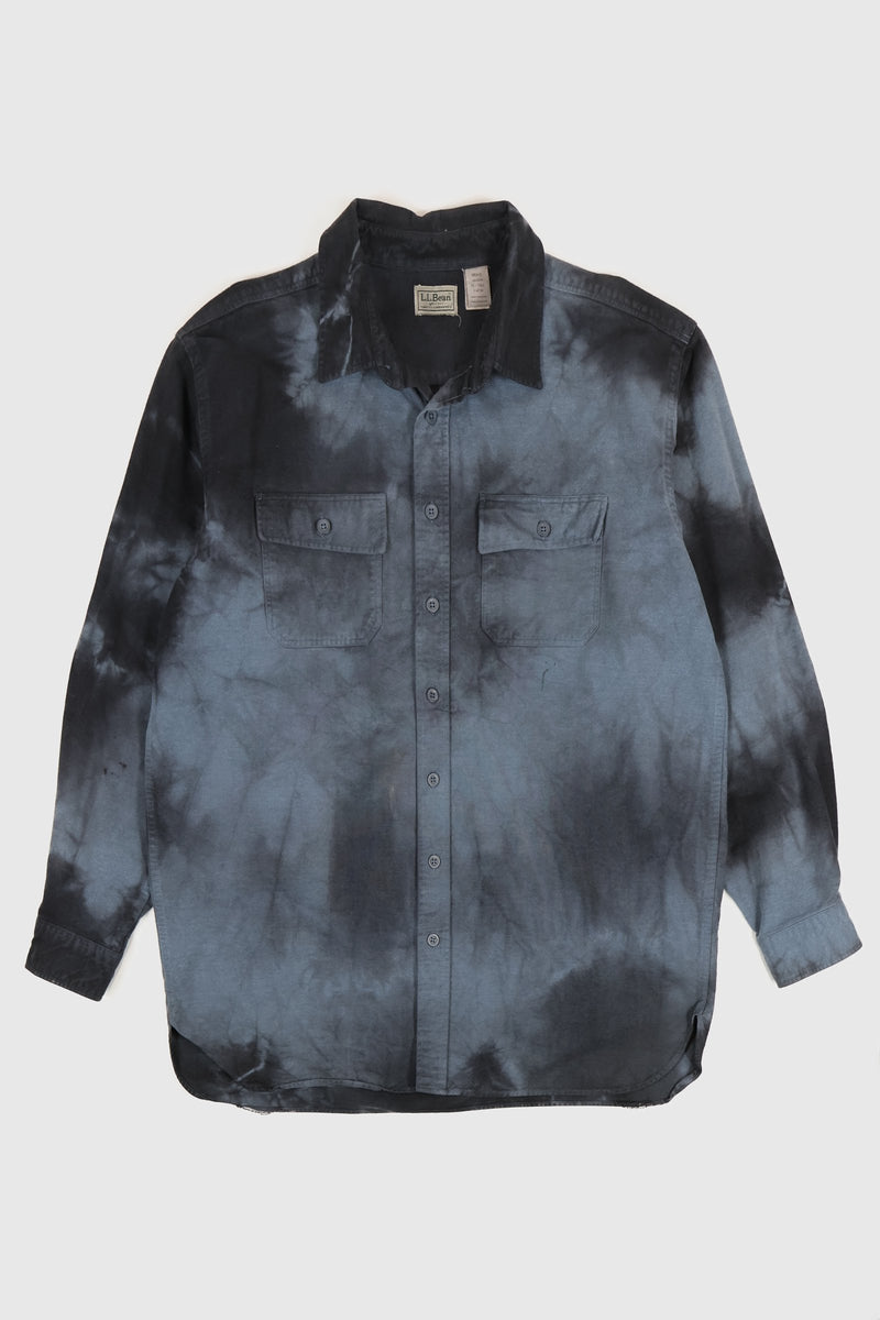 Reworked L.L. Bean Dyed Flannel Button-Down Shirt