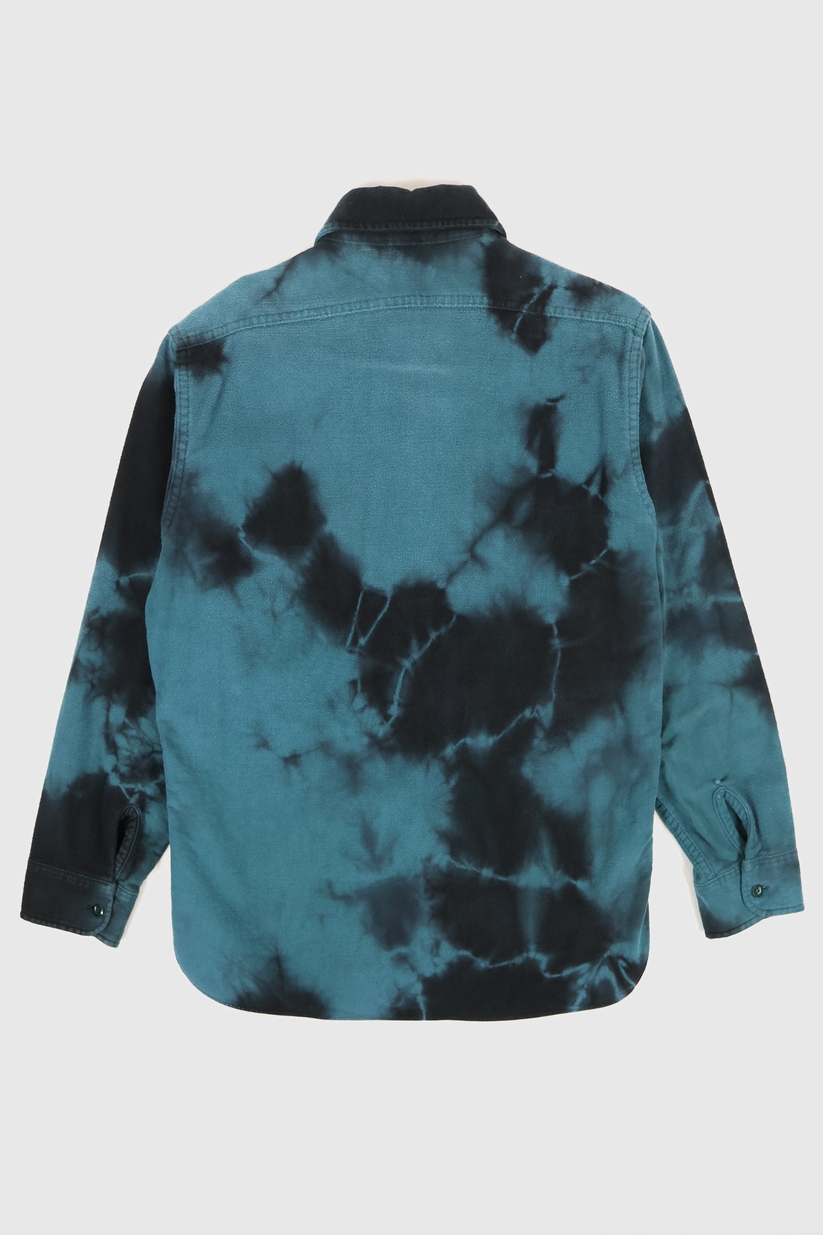 Reworked Woolrich Dyed Flannel Button Down Shirt Image 1