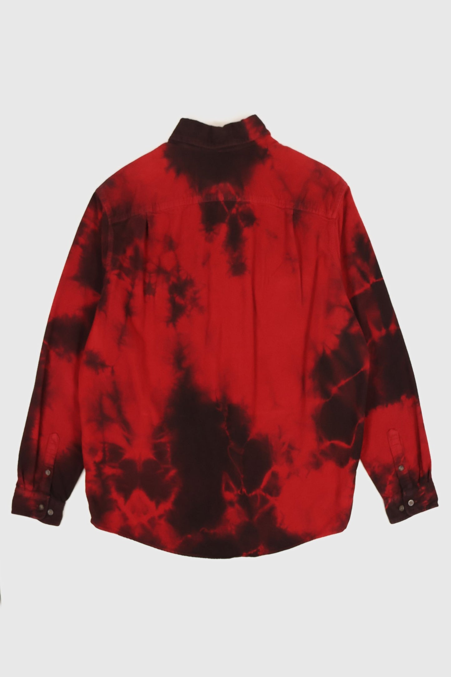 Reworked Dyed Flannel Button-Down Shirt Image 1