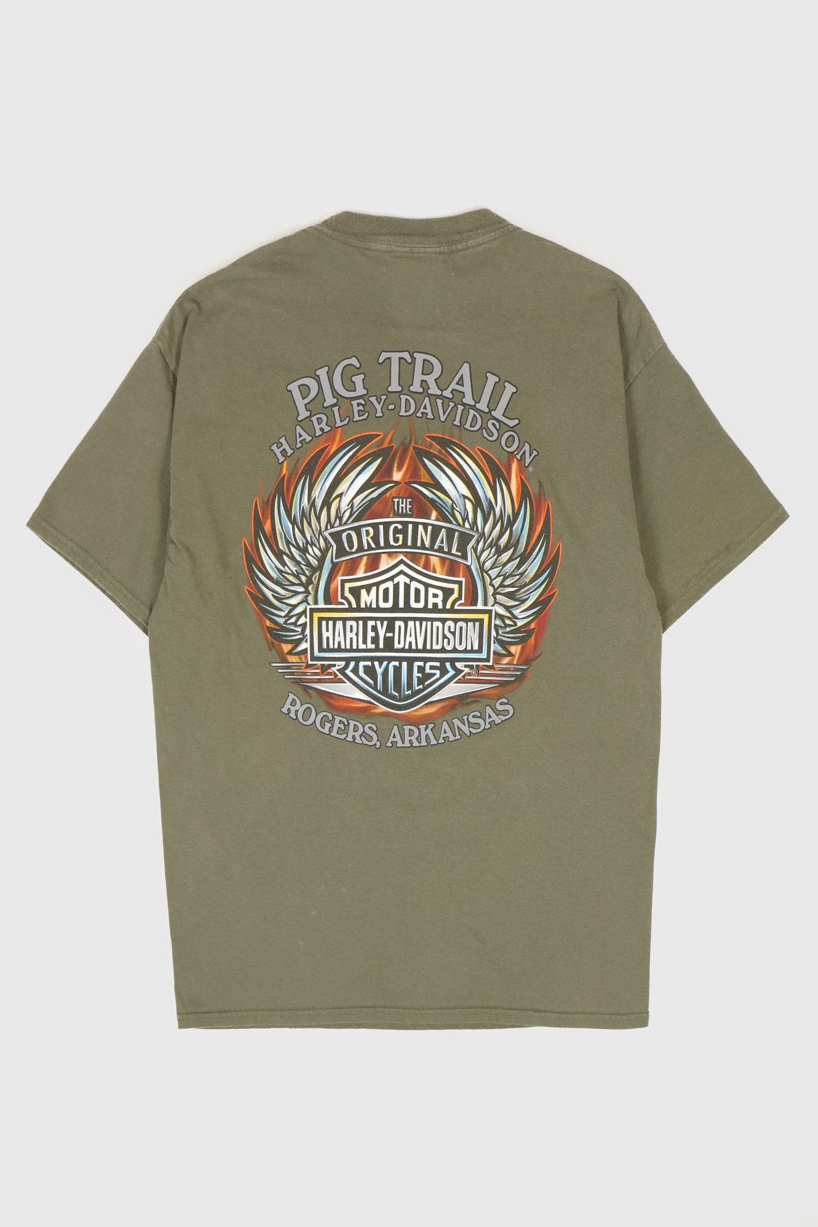 Vintage Y2K Harley-Davidson Pig Trail Rodgers Arkansas Tee Image 1