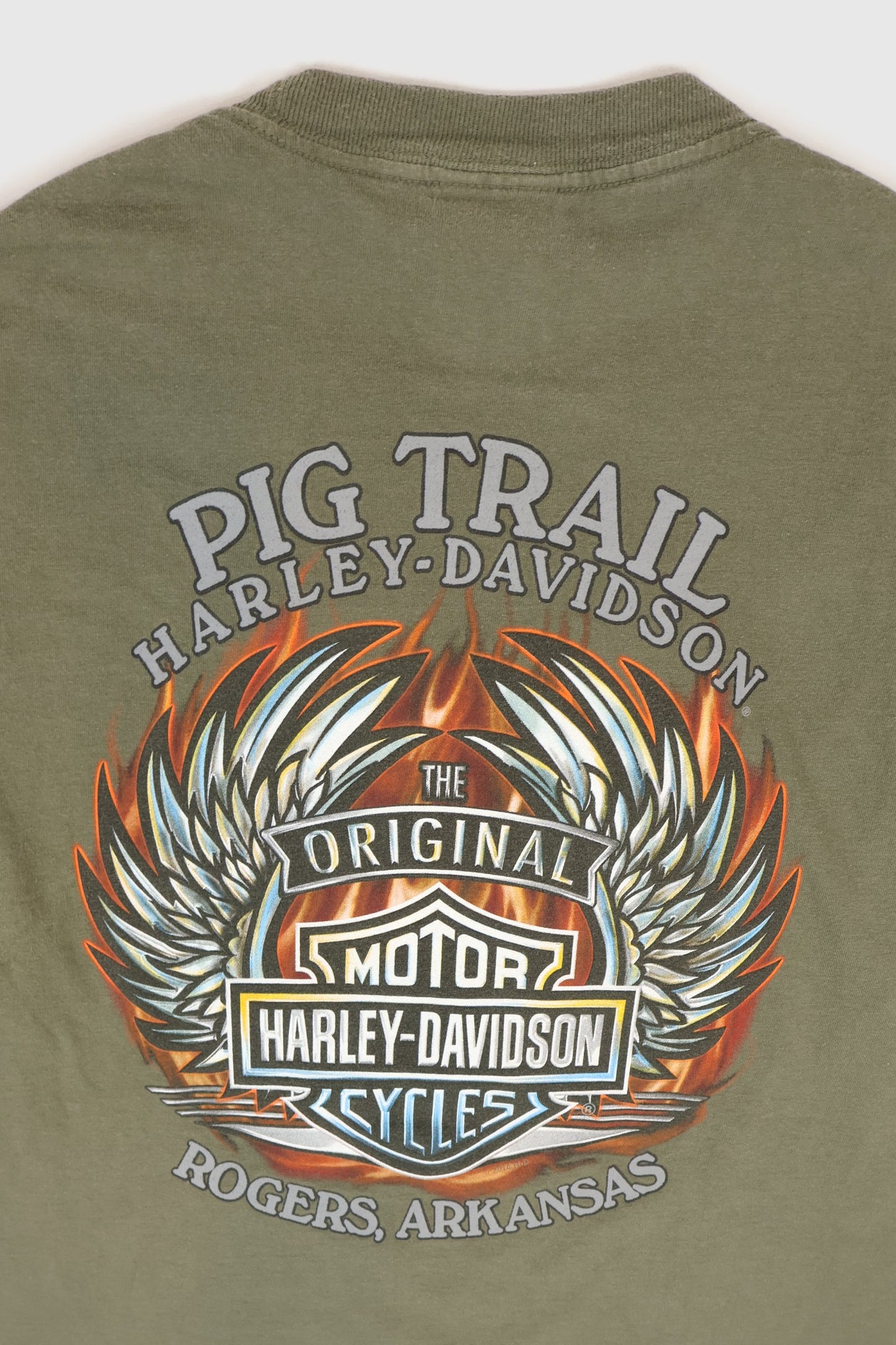 Vintage Y2K Harley-Davidson Pig Trail Rodgers Arkansas Tee Image 4