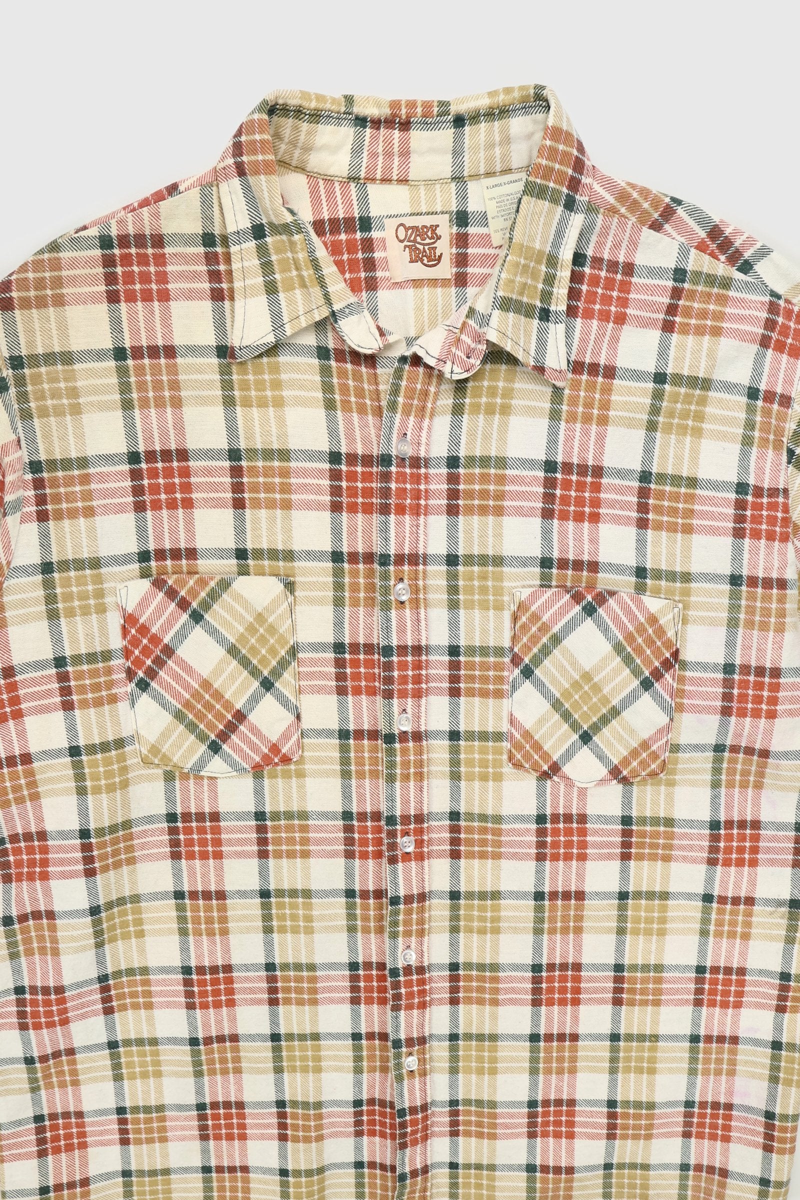 Vintage Plaid Button-Down Shirt Image 1