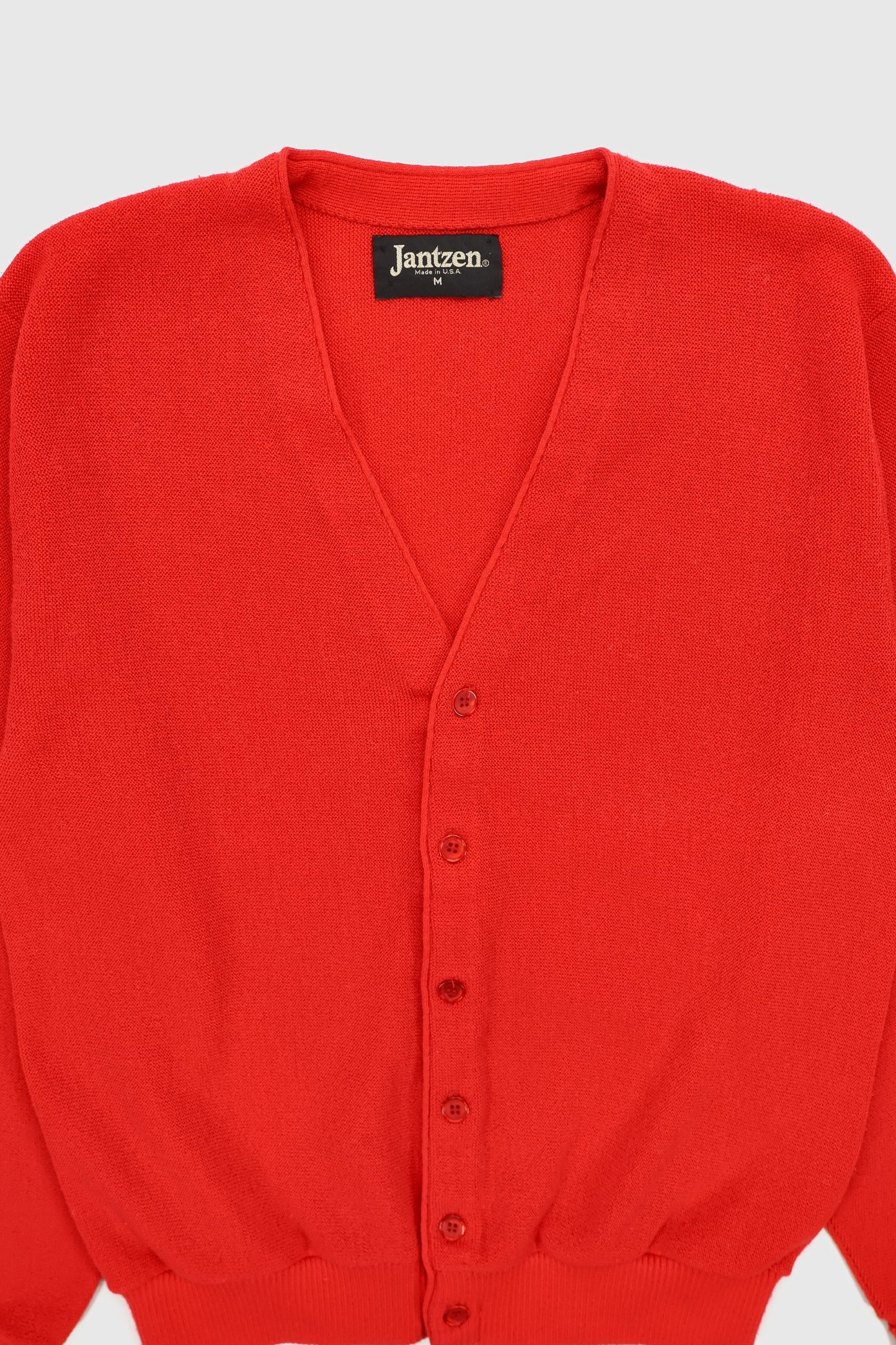 Vintage Red Cardigan Sweater Image 1