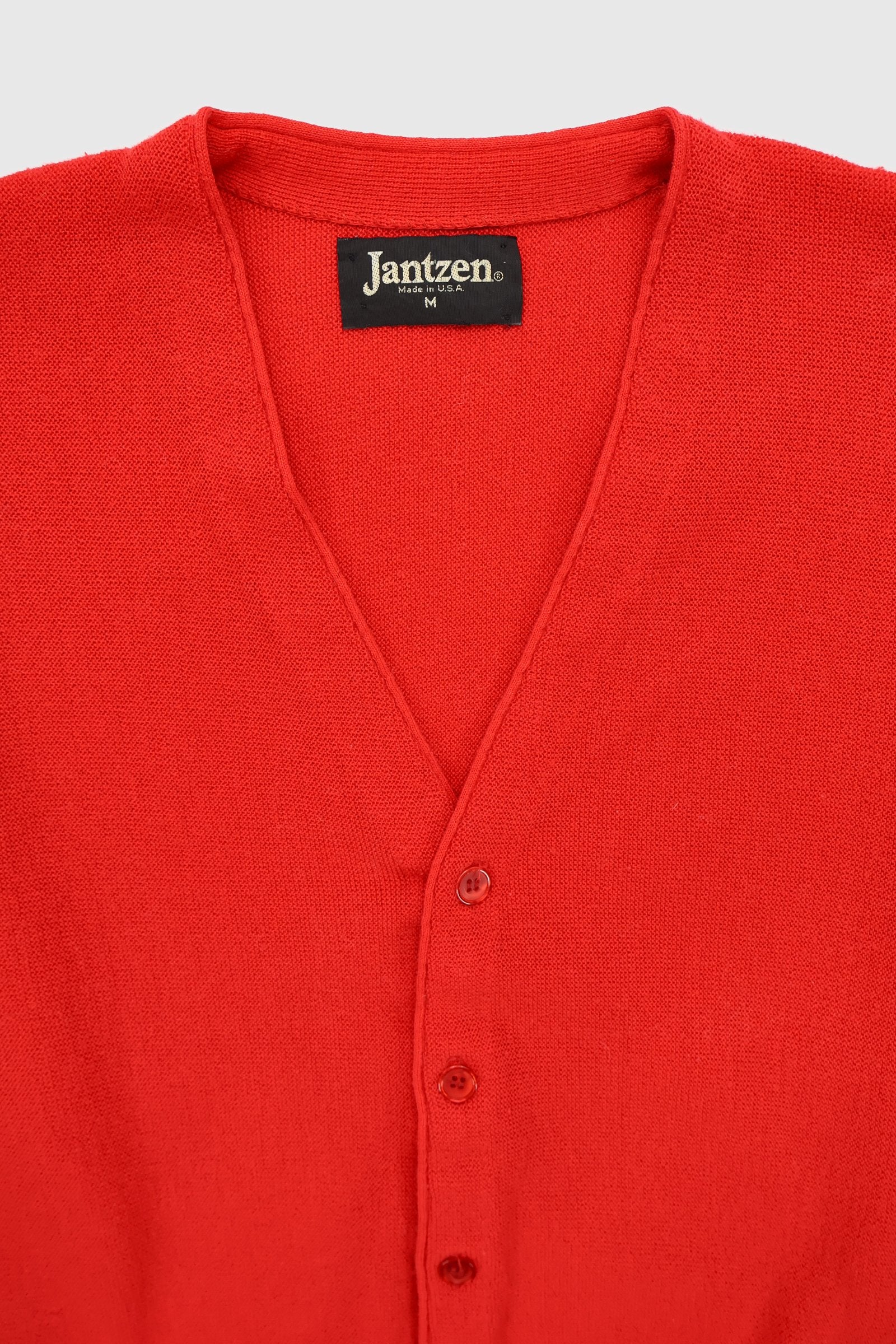 Vintage Red Cardigan Sweater Image 2