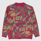 Vintage Floral Pattern Cardigan Sweater Image 1