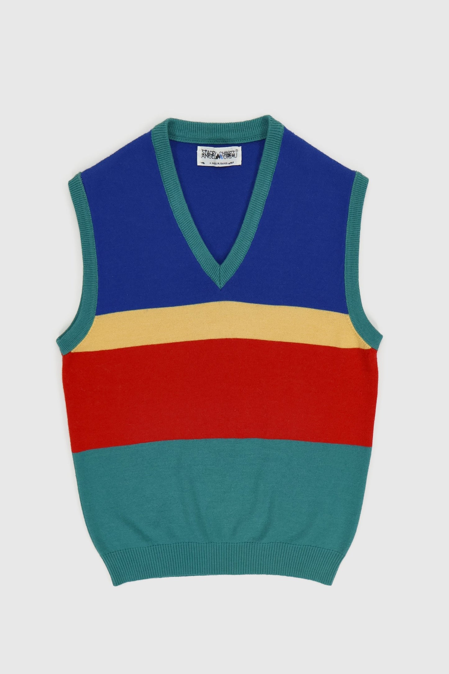 Vintage Striped Sweater Vest Image 0