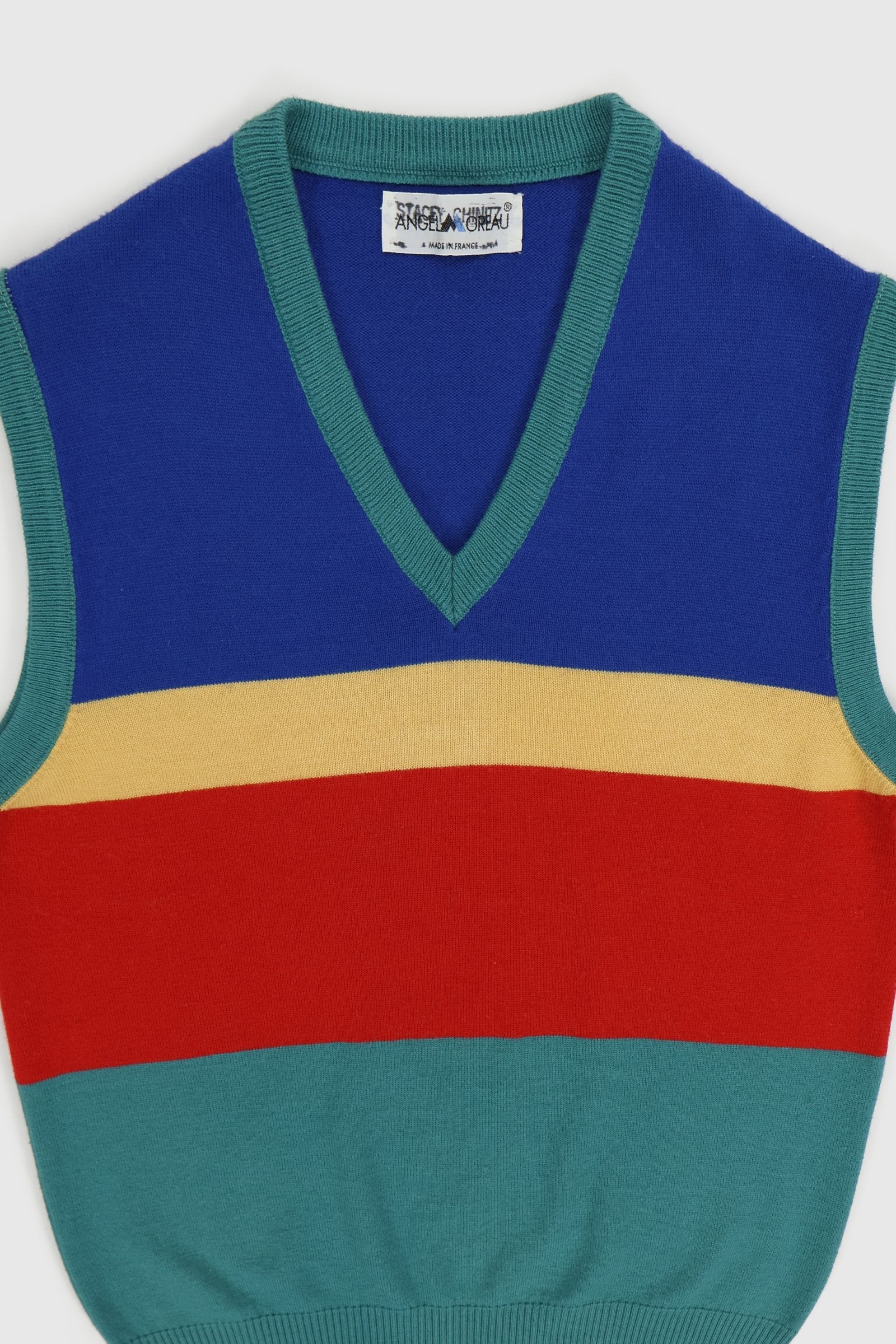 Vintage Striped Sweater Vest Image 2
