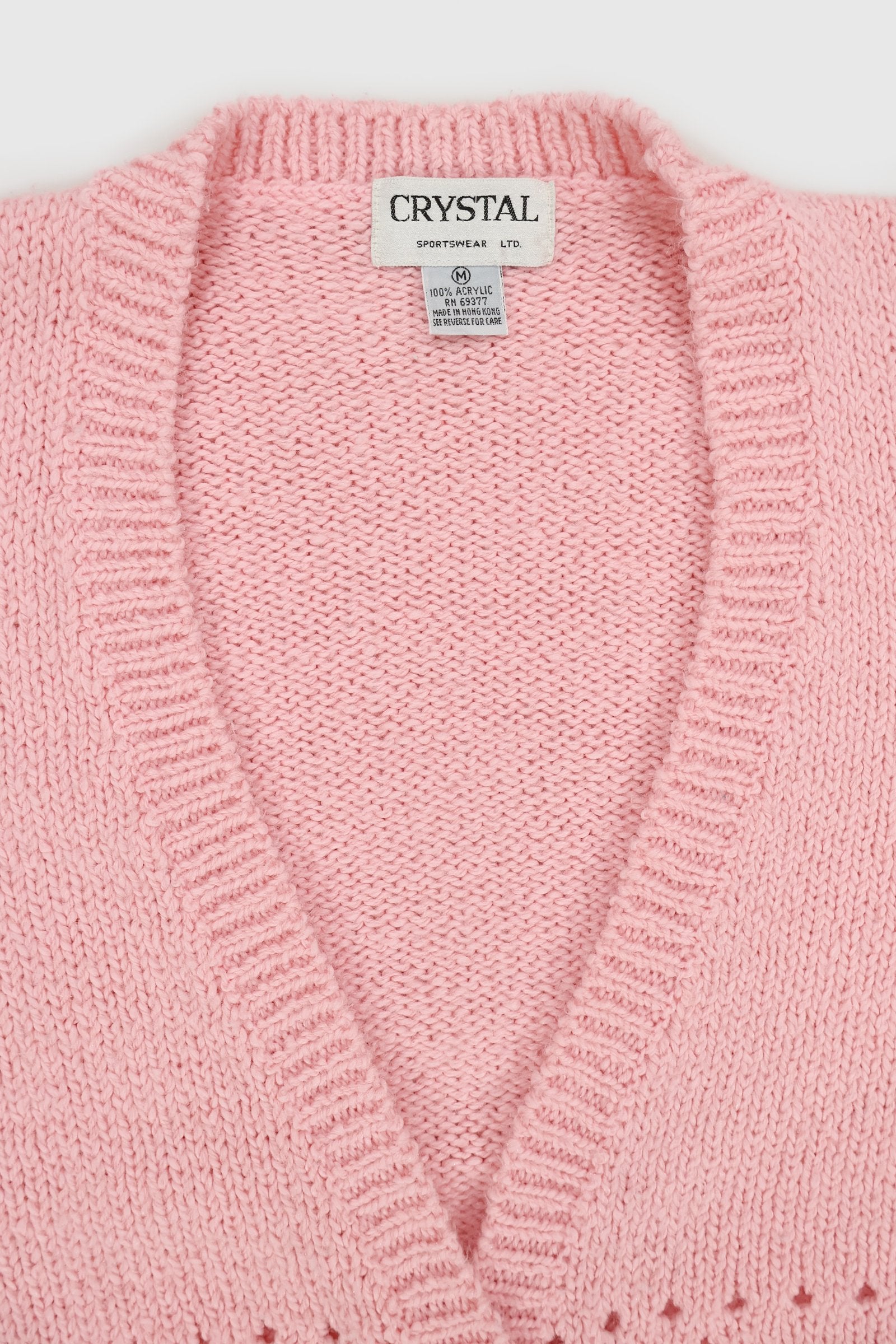 Vintage Pink Cardigan Sweater Image 3