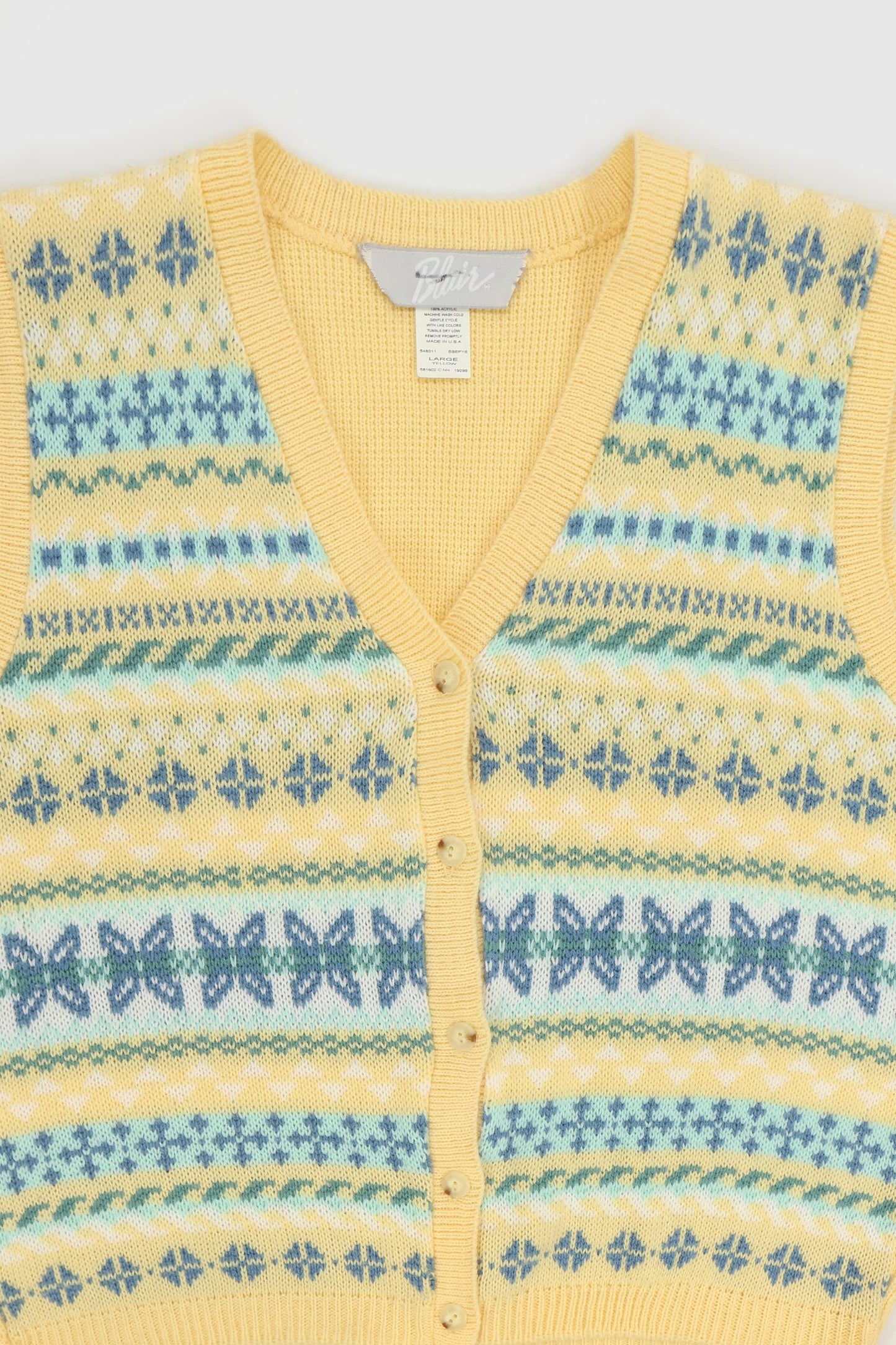 Vintage Cardigan Sweater Vest Image 2