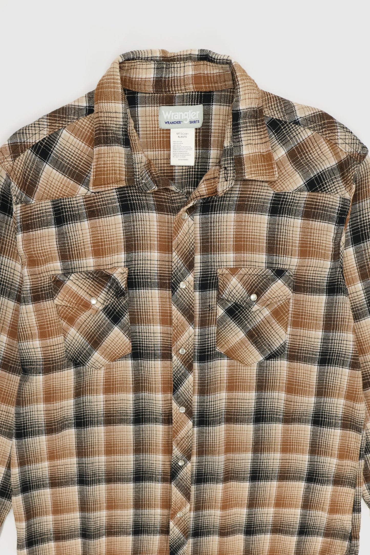 Vintage Wrangler Snap Button-Down Shirt Image 1