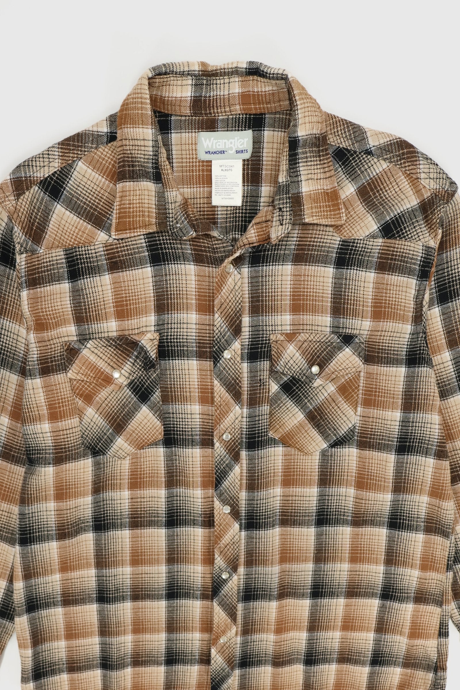 Vintage Wrangler Snap Button-Down Shirt Image 1