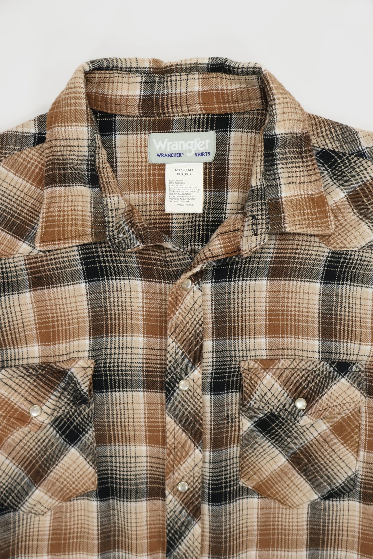 Vintage Wrangler Snap Button-Down Shirt Image 2