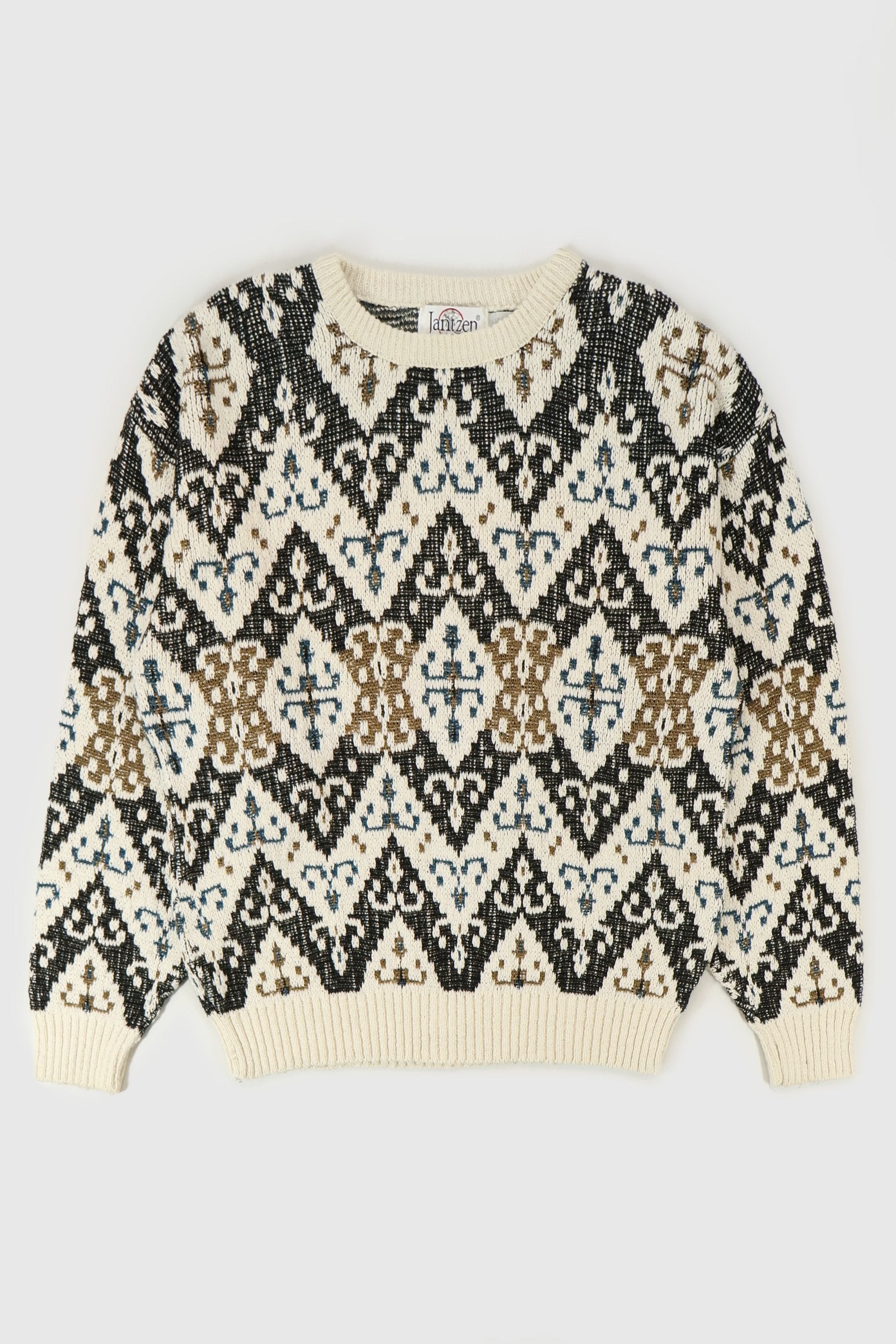 Vintage Geometric Pattern Sweater Image 0
