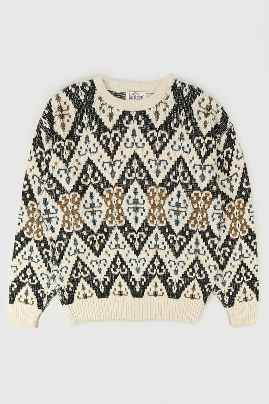 Vintage Geometric Pattern Sweater Image 0