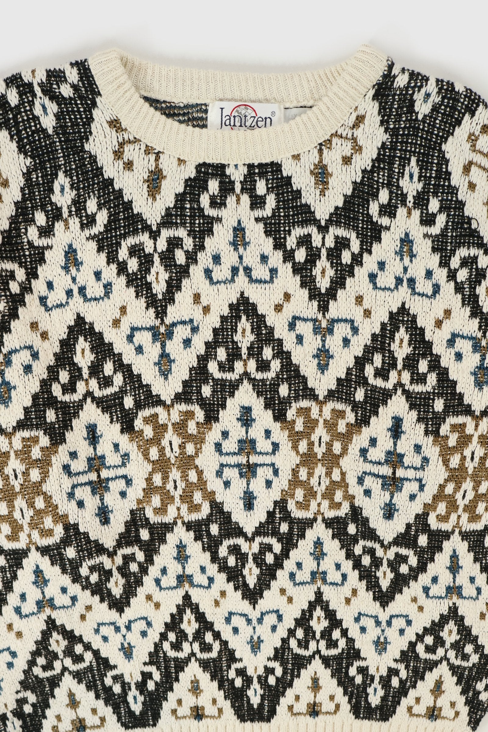 Vintage Geometric Pattern Sweater Image 2