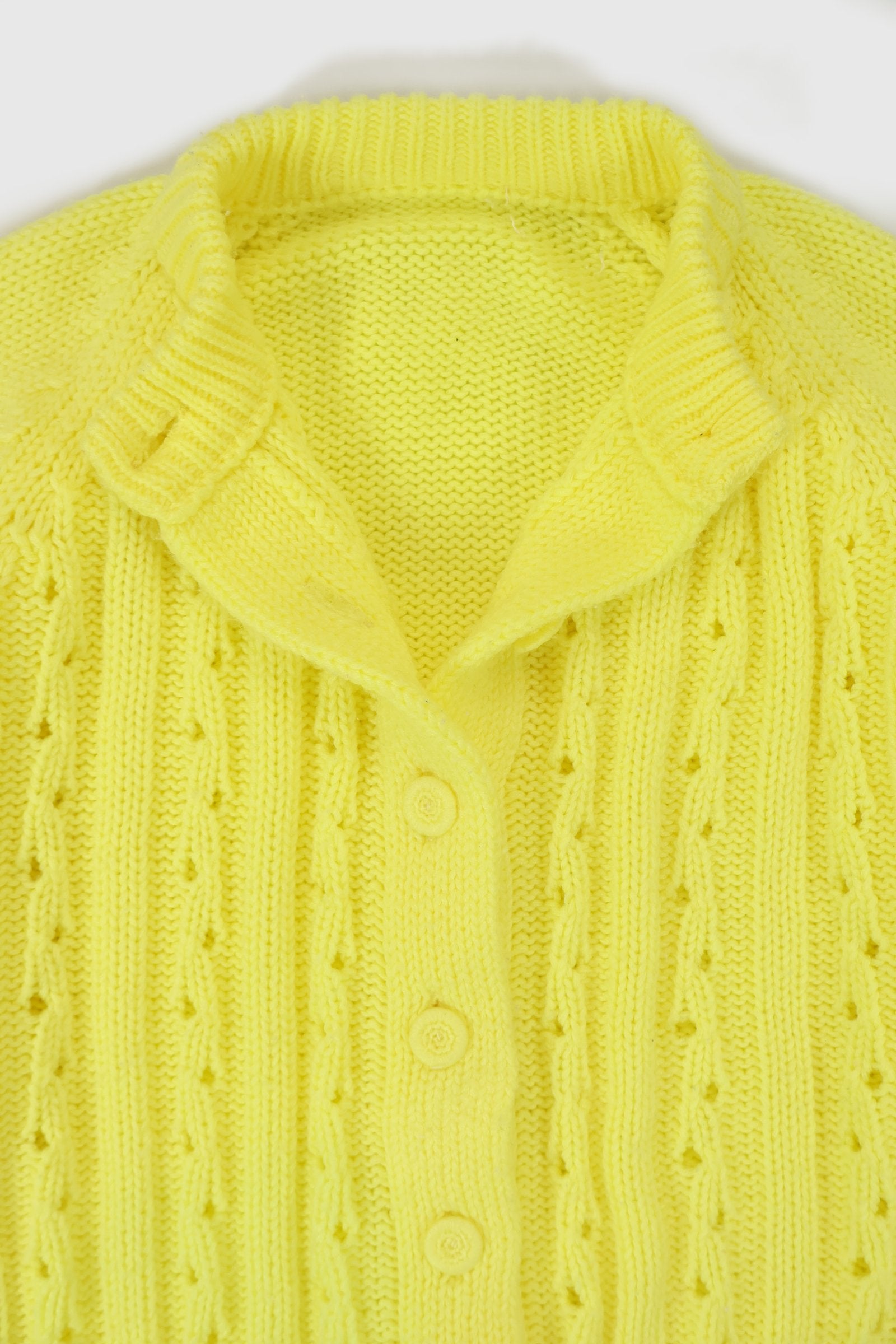Vintage Yellow Cardigan Sweater Image 2