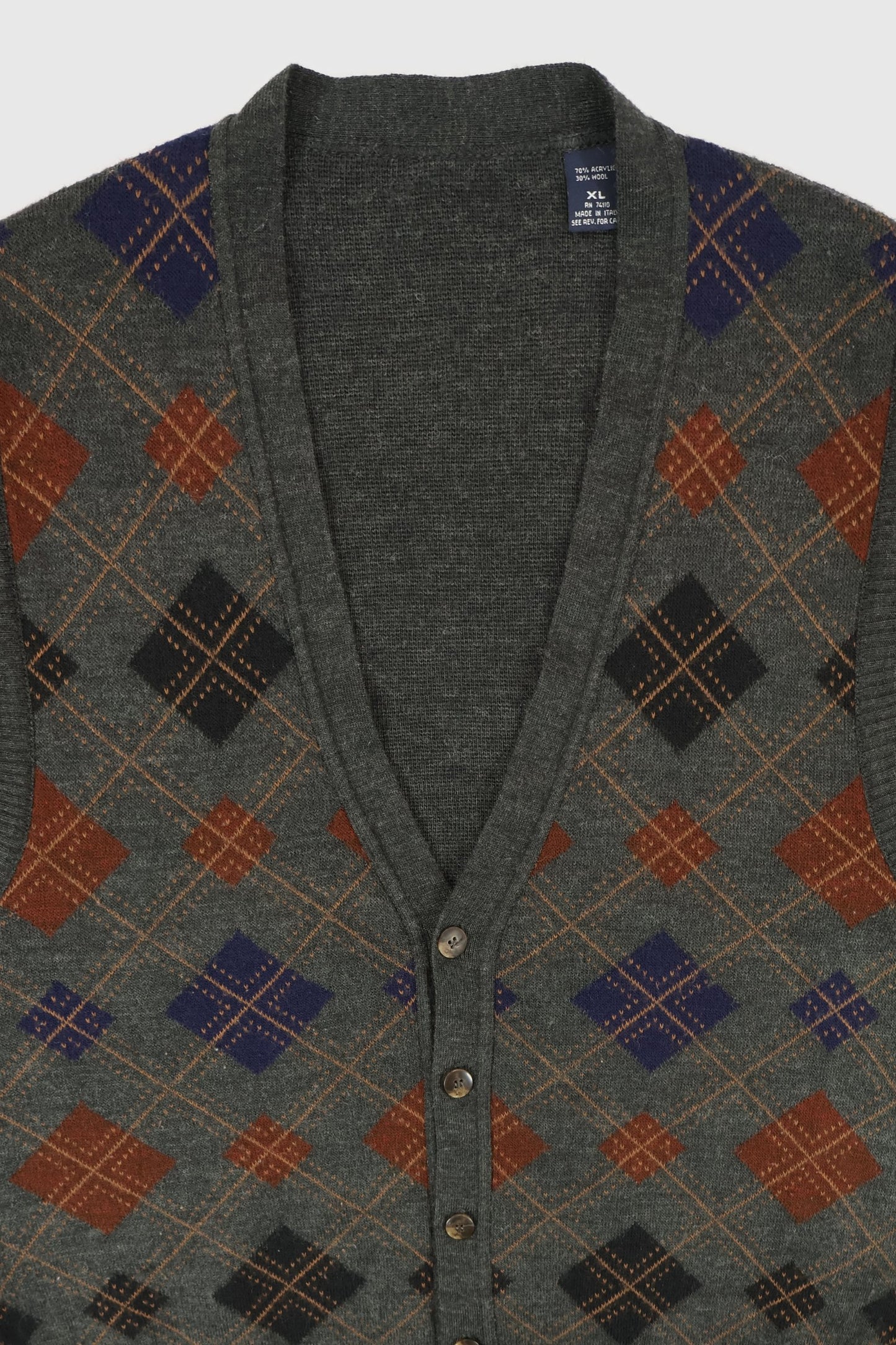 Vintage Argyle Sweater Vest Image 2