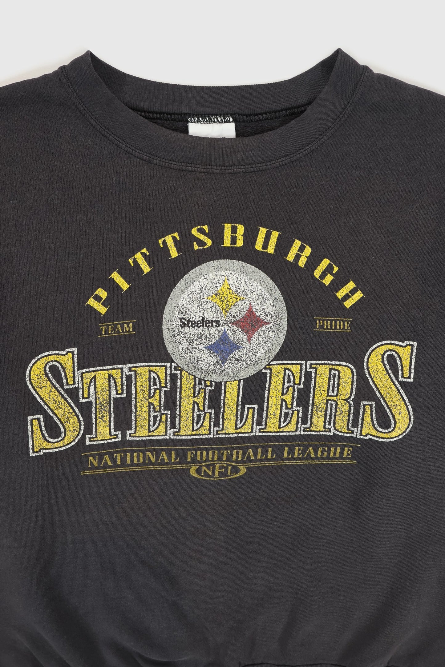 Vintage Faded Pittsburgh Steelers Crewneck Image 1