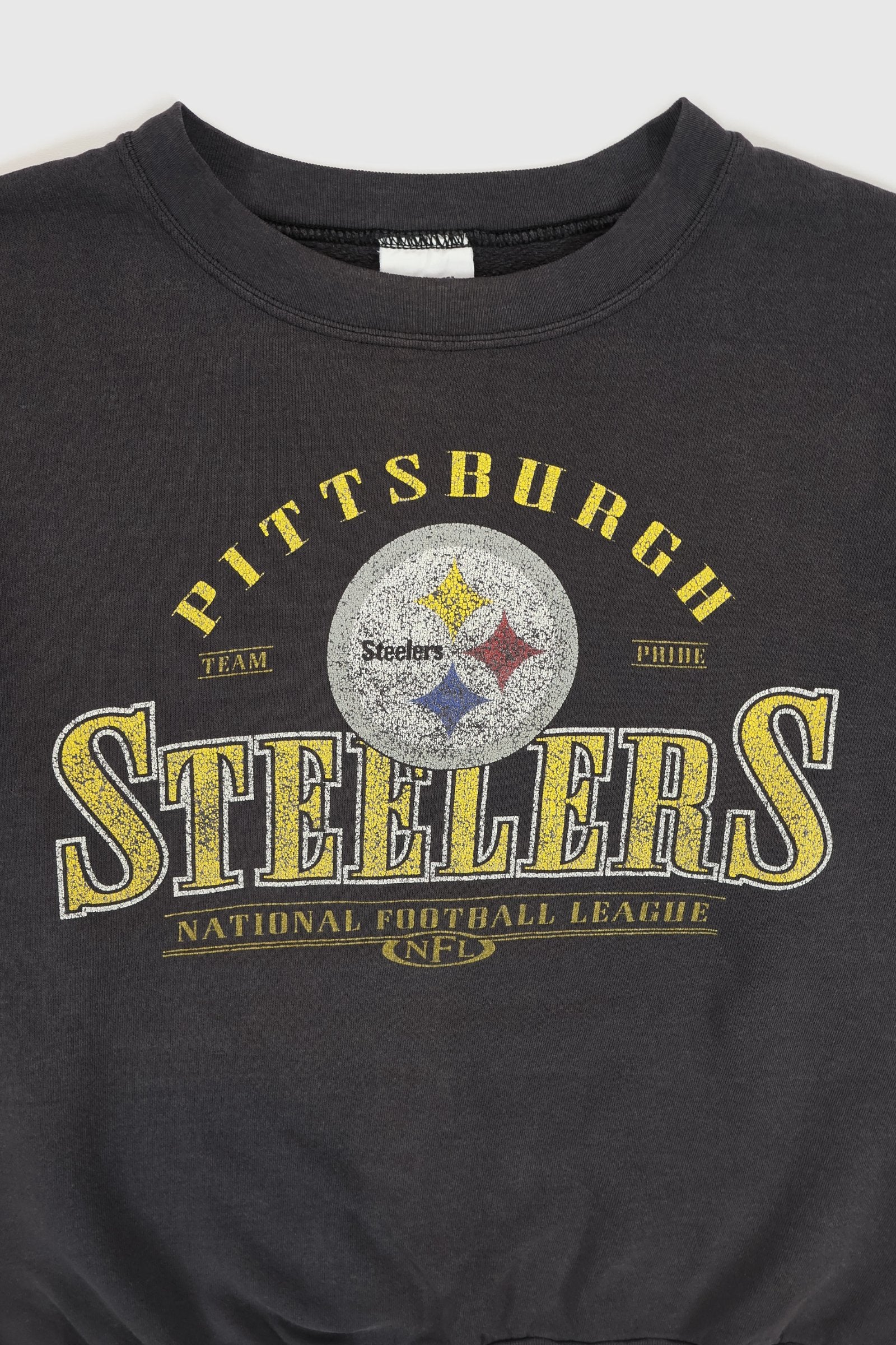 Vintage Faded Pittsburgh Steelers Crewneck Image 1