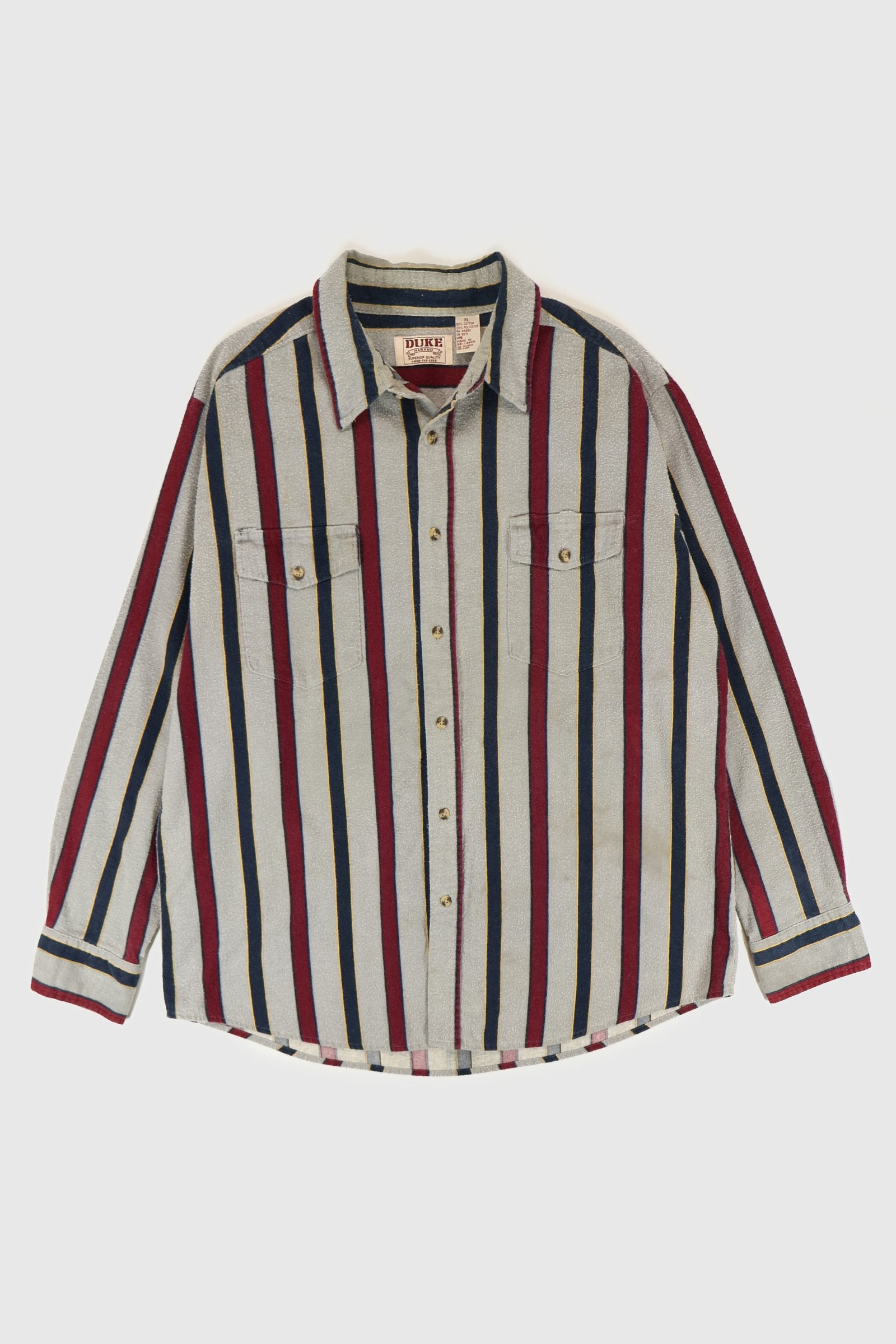 Vintage Striped Button-Down Shirt Image 0