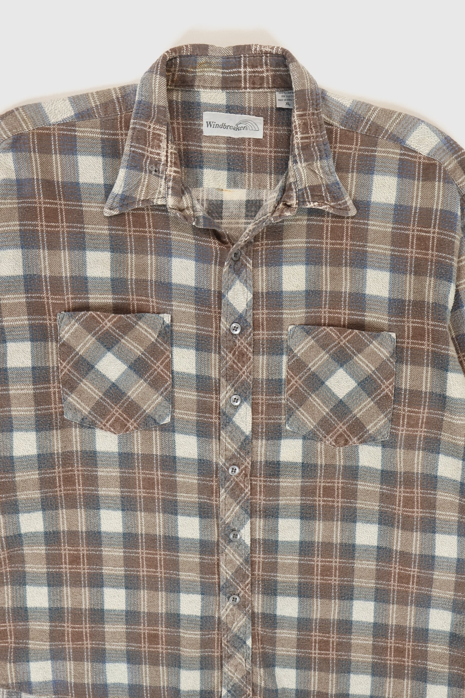 Vintage Plaid Button-Down Shirt Image 1
