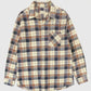 Vintage Frayed Plaid Button-Down Shirt Image 0