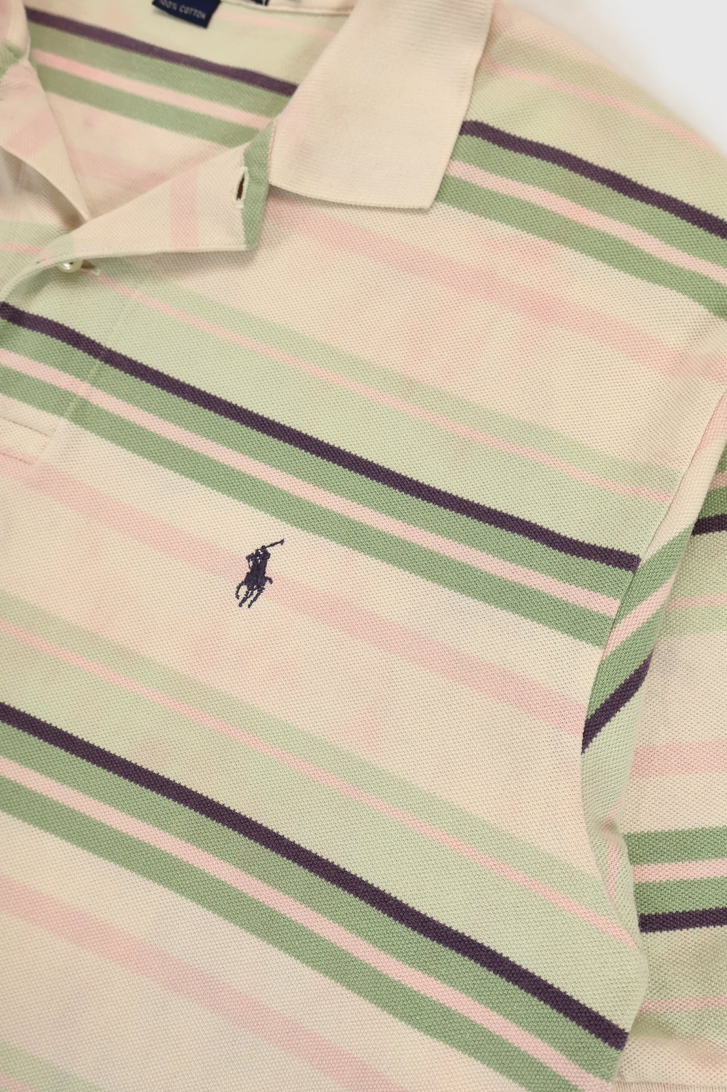 Reworked Ralph Lauren Striped Polo Image 5