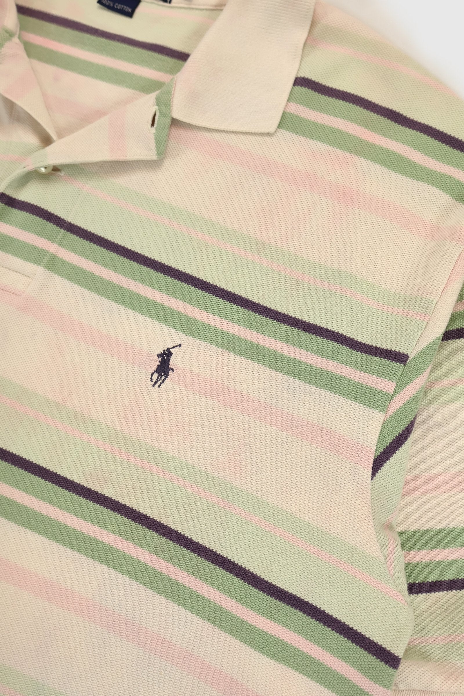 Reworked Ralph Lauren Striped Polo Image 5