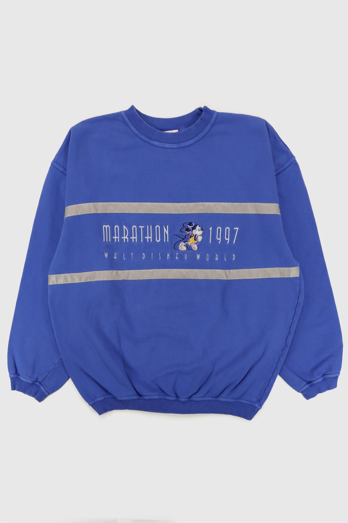 Vintage Mickey Mouse Walt Disney World Marathon 1997 Crewneck Image 0