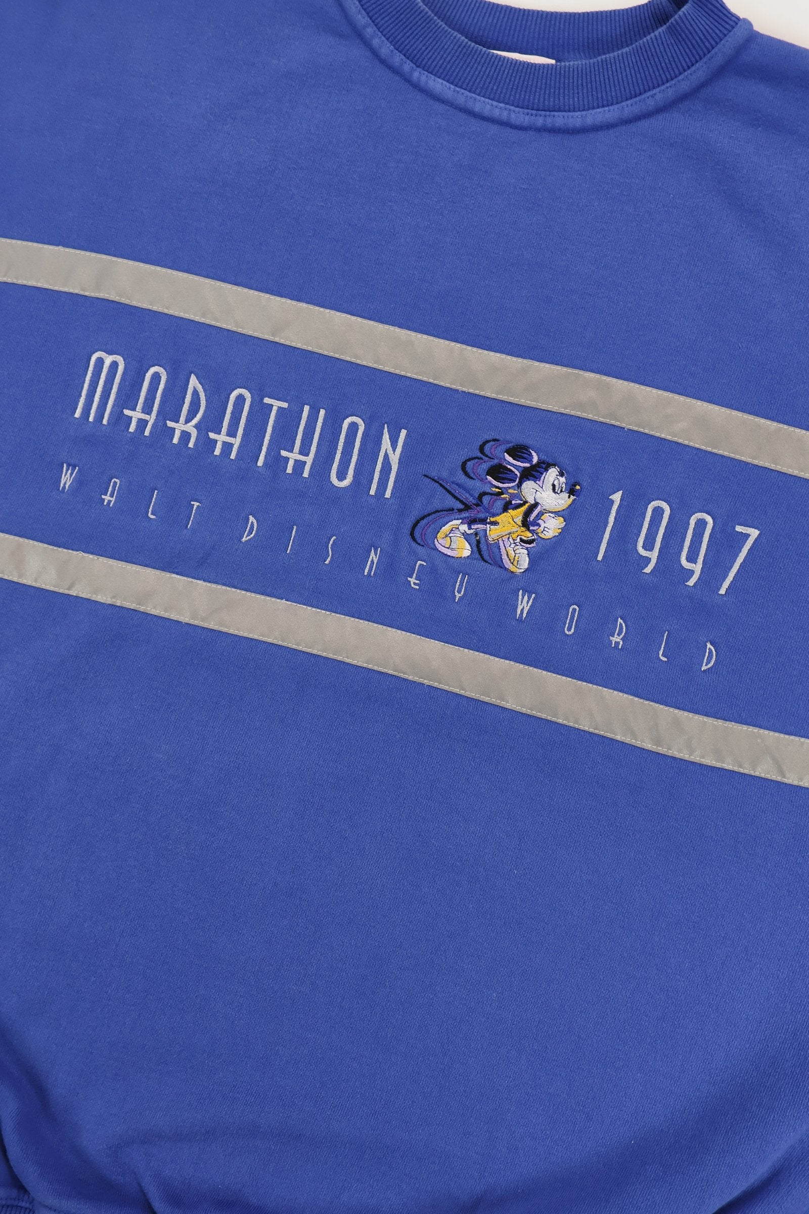 Vintage Mickey Mouse Walt Disney World Marathon 1997 Crewneck Image 4