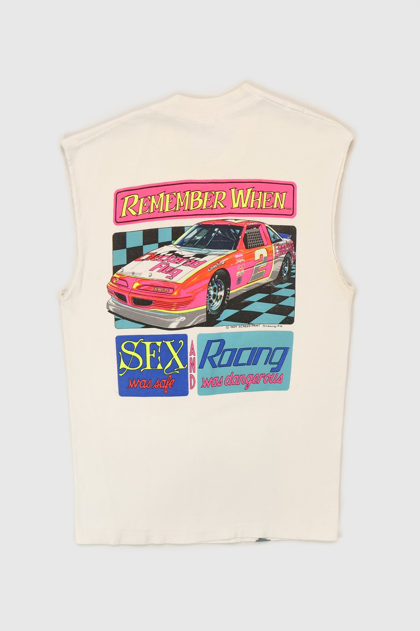 Vintage Sleeveless Racing Tee Image 1