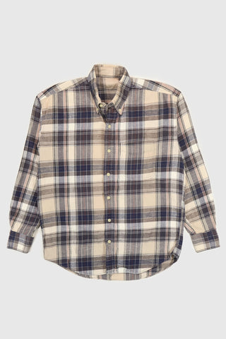 Vintage Plaid Button-Down Shirt