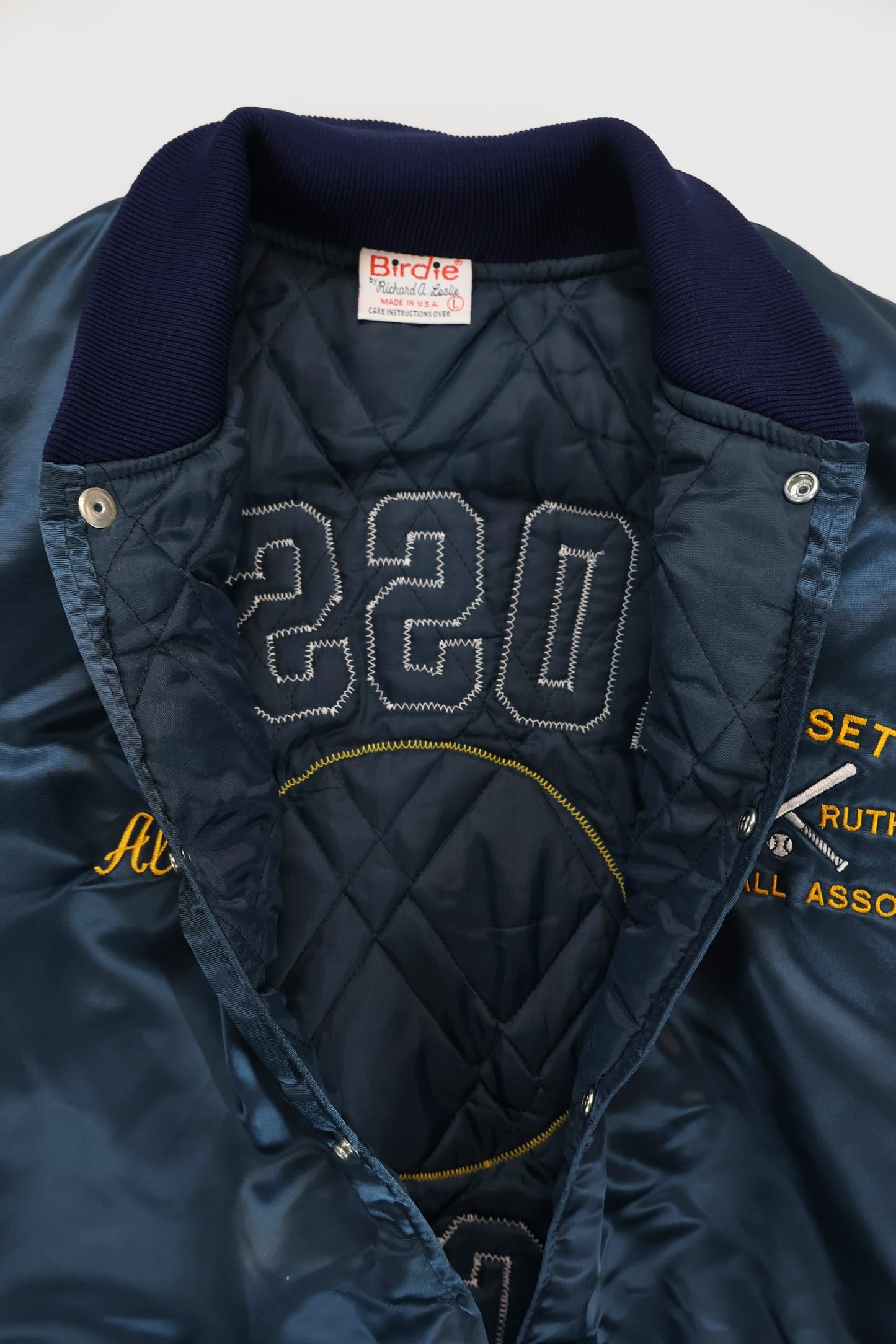 Vintage 1994 Nassau County Champions Snap Button Jacket Image 3
