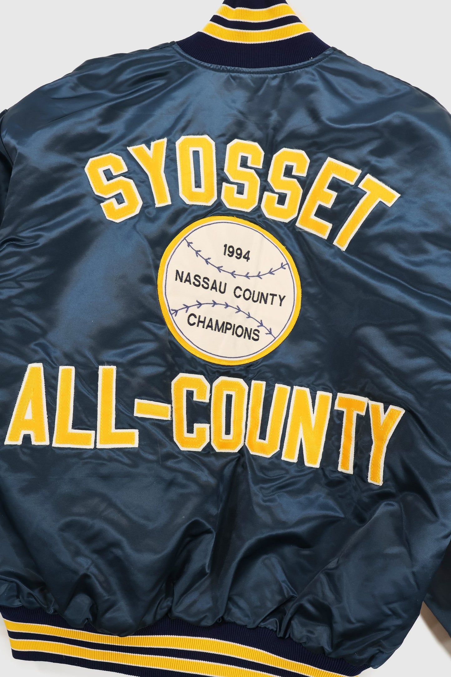 Vintage 1994 Nassau County Champions Snap Button Jacket Image 7