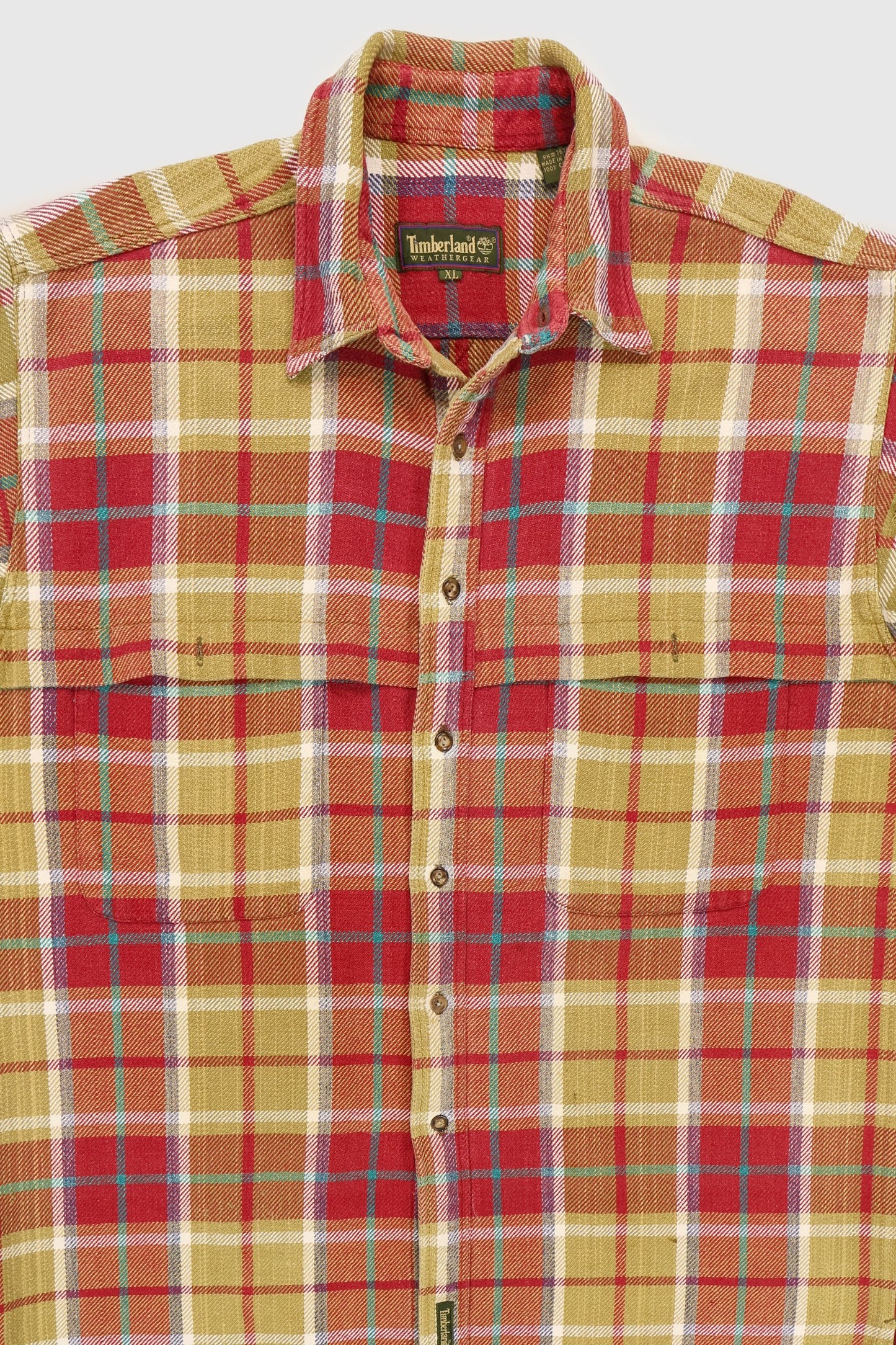 Vintage Timberland Heavyweight Sleeveless Button-Down Shirt Image 1