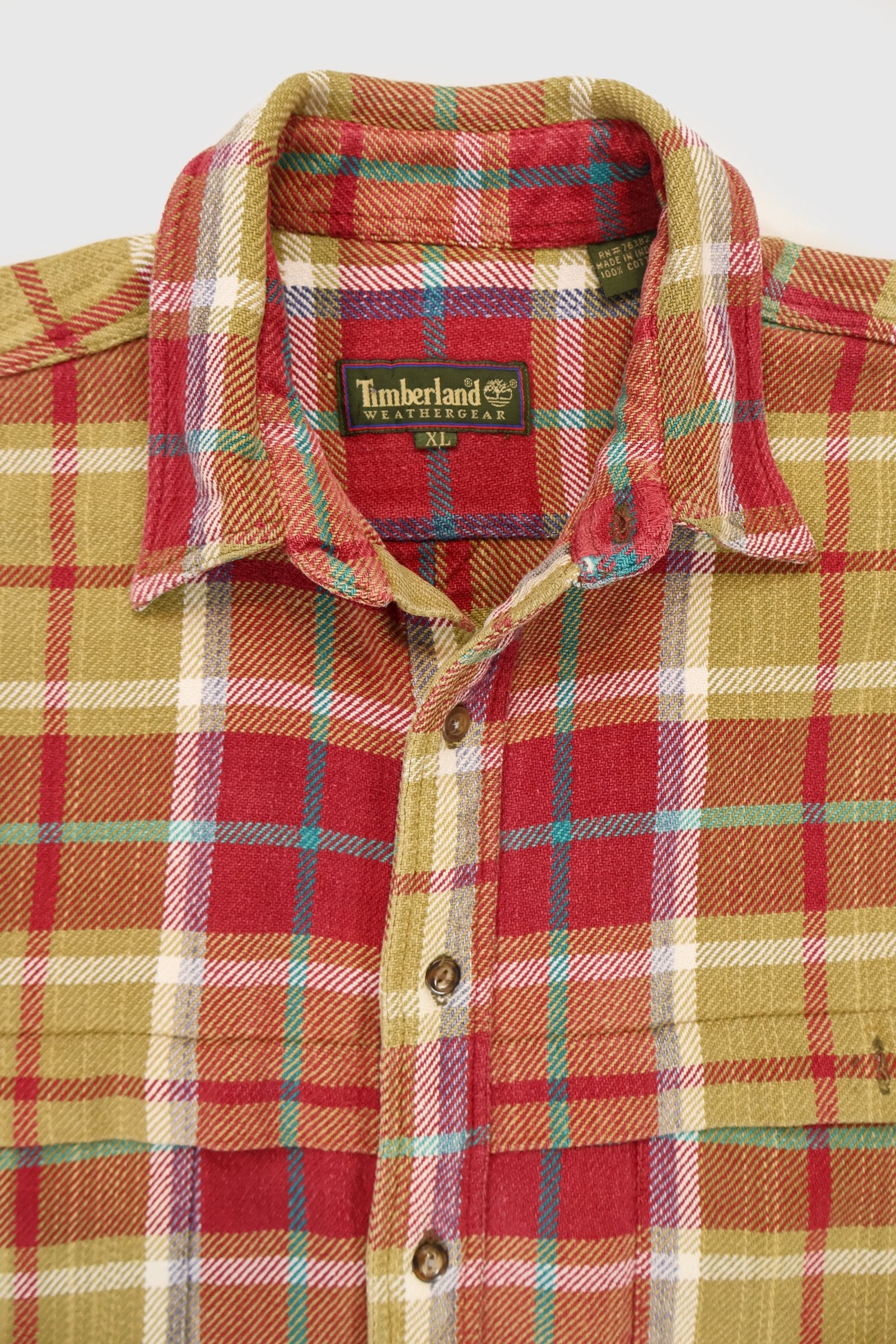 Vintage Timberland Heavyweight Sleeveless Button-Down Shirt Image 2