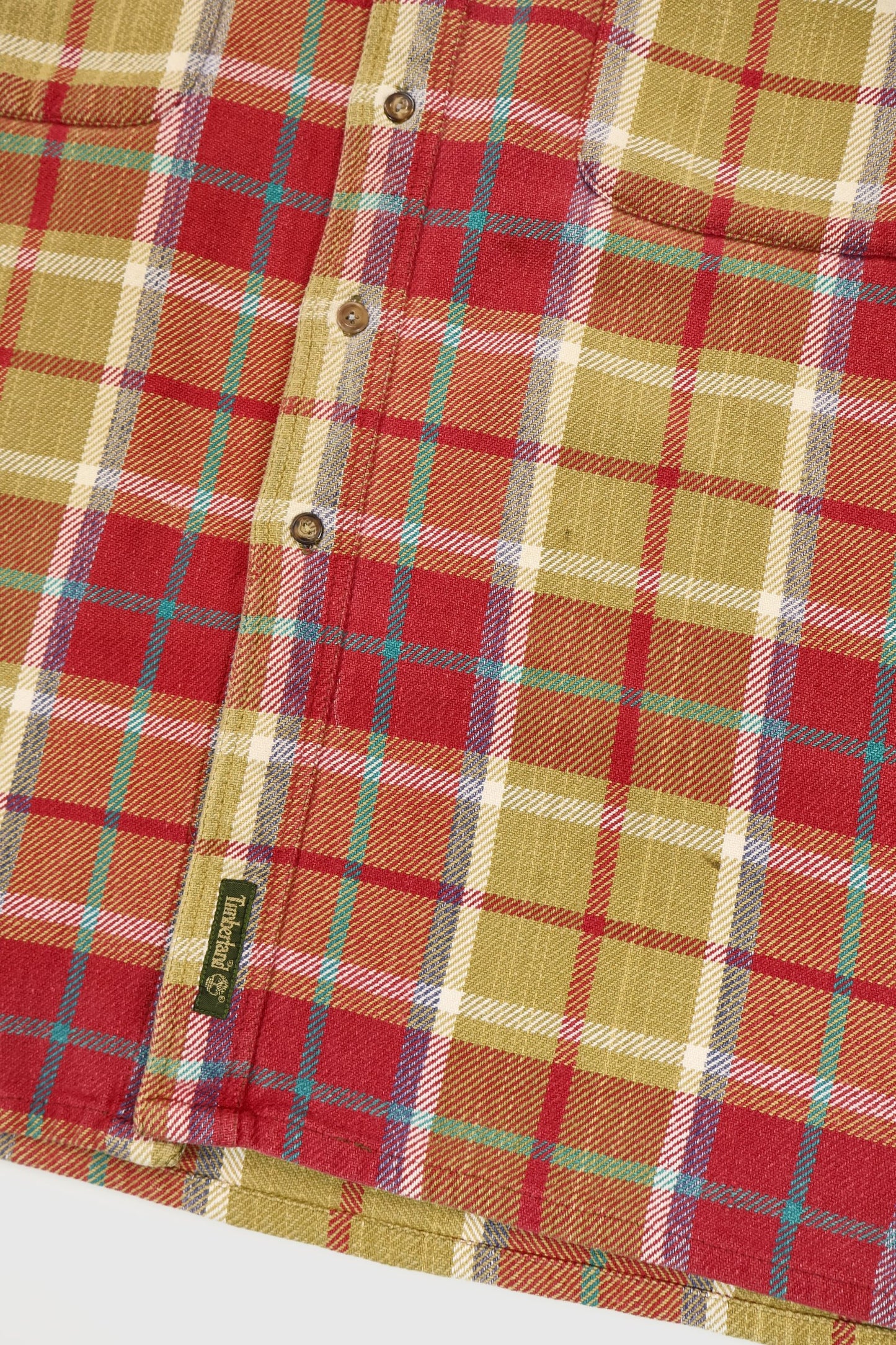 Vintage Timberland Heavyweight Sleeveless Button-Down Shirt Image 3