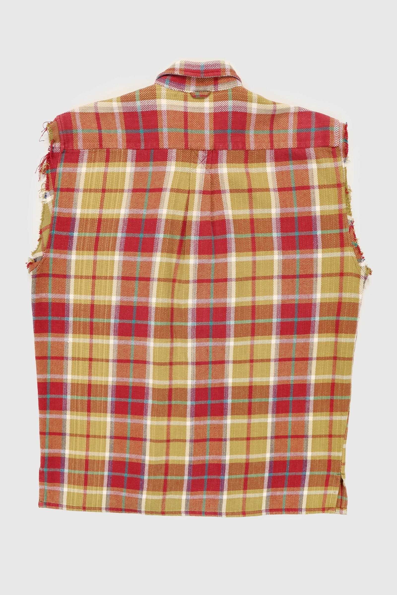 Vintage Timberland Heavyweight Sleeveless Button-Down Shirt Image 5