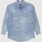 Vintage Distressed Denim Button-Down Shirt Image 0