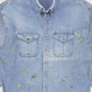 Vintage Distressed Denim Button-Down Shirt Image 1
