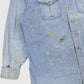Vintage Distressed Denim Button-Down Shirt Image 3