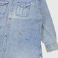 Vintage Distressed Denim Button-Down Shirt Image 4