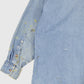 Vintage Distressed Denim Button-Down Shirt Image 7